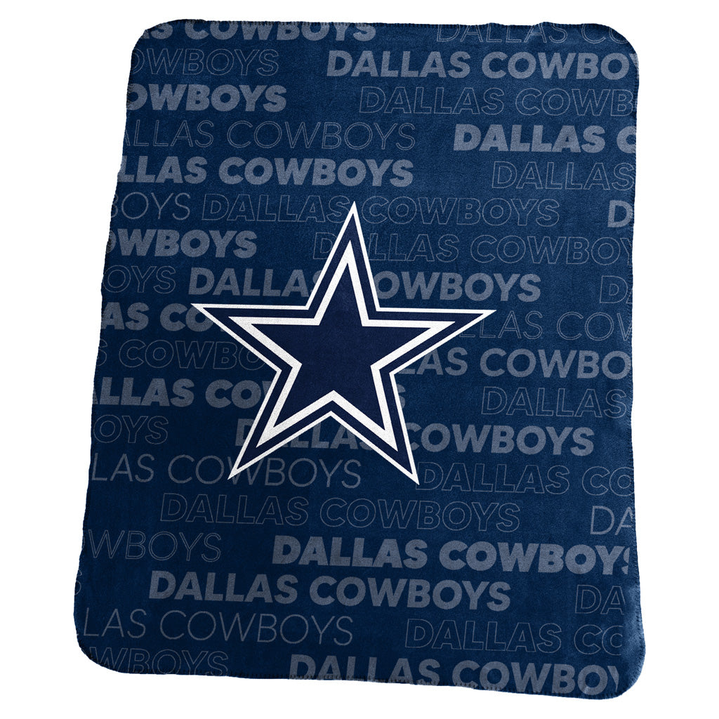 NFL Dallas Cowboys Logo Brands 50x60 Classic Fleece Blanket