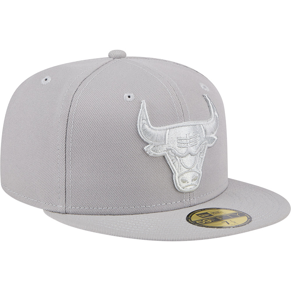 NBA Chicago Bulls New Era Gray on Gray 59FIFTY Fitted