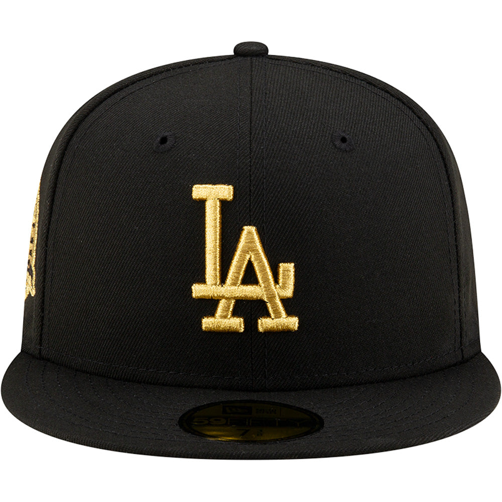 MLB Los Angeles Dodgers New Era Black &amp; Gold 59FIFTY Fitted Hat