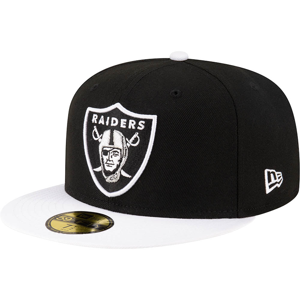 NFL Las Vegas Raiders New Era Two-Tone Primary 59FIFTY Fitted Hat