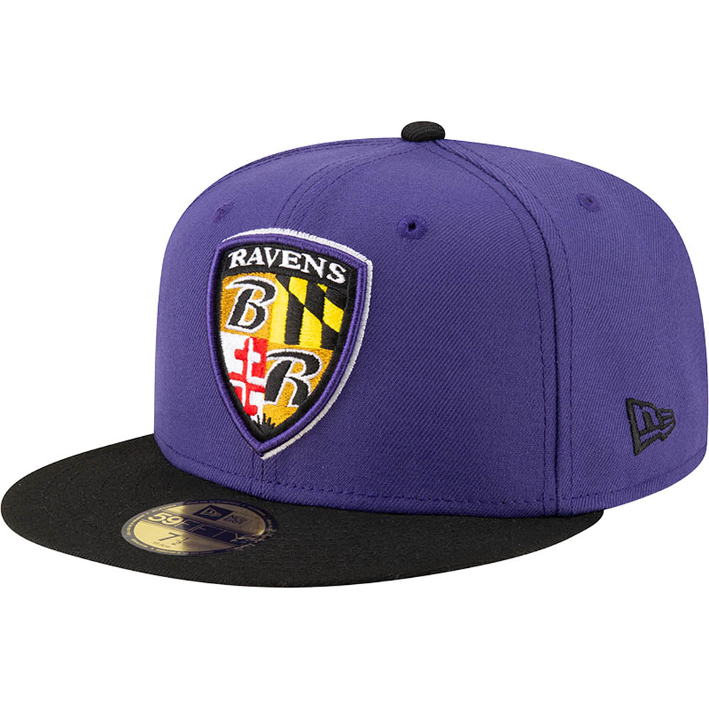 NFL Baltimore Ravens New Era Two-Tone Primary 59FIFTY Fitted