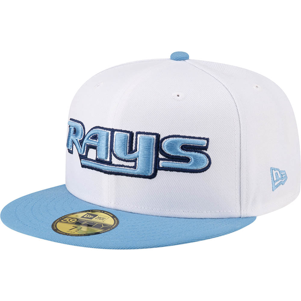 MLB Tampa Bay Rays New Era Two-Tone Snow 59FIFTY Fitted