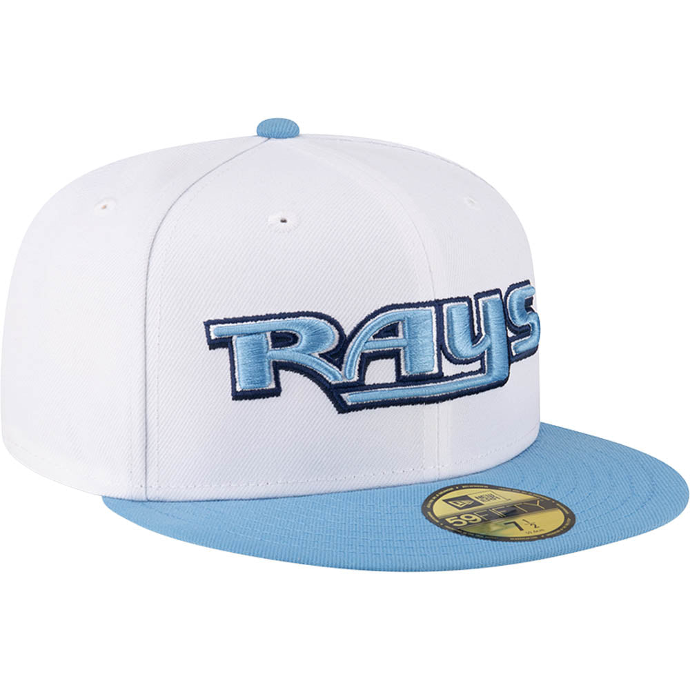 MLB Tampa Bay Rays New Era Two-Tone Snow 59FIFTY Fitted