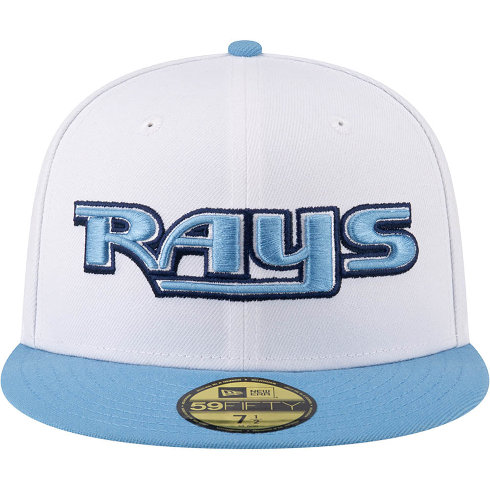 MLB Tampa Bay Rays New Era Two-Tone Snow 59FIFTY Fitted