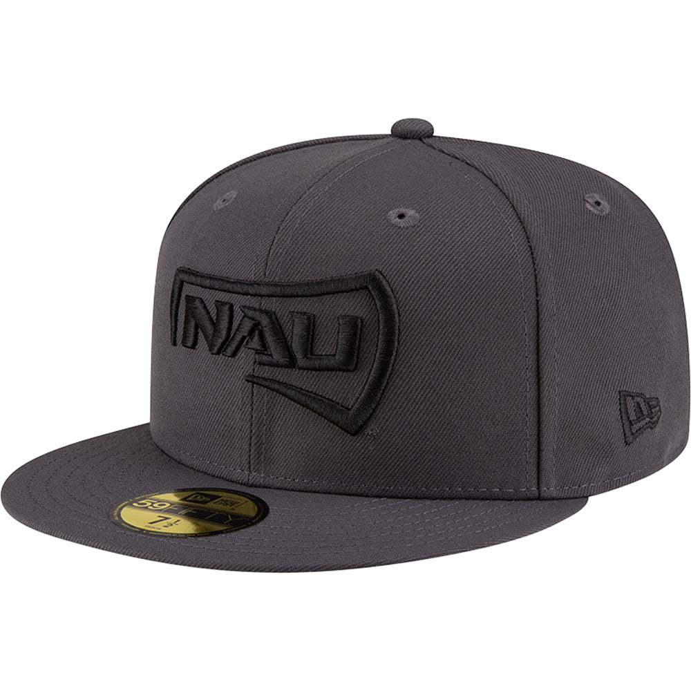 NCAA Northern Arizona Lumberjacks New Era Graphite Black 59FIFTY Fitted