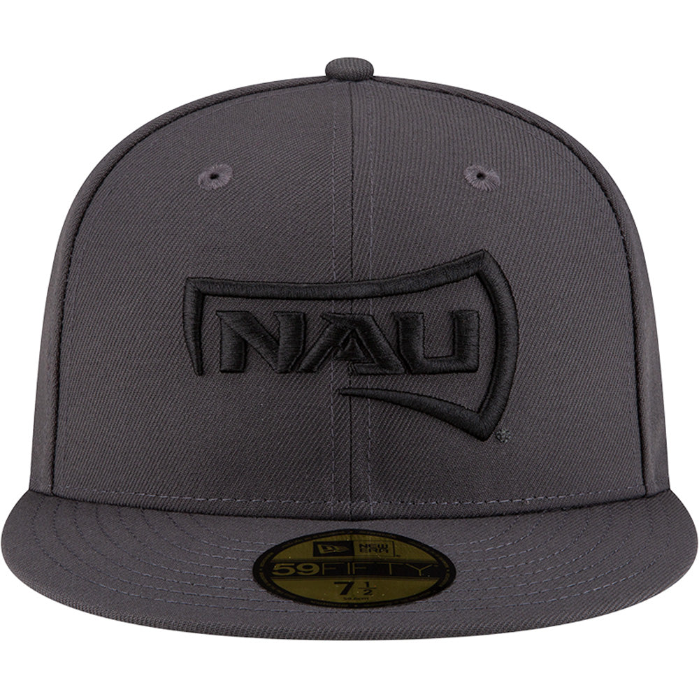 NCAA Northern Arizona Lumberjacks New Era Graphite Black 59FIFTY Fitted