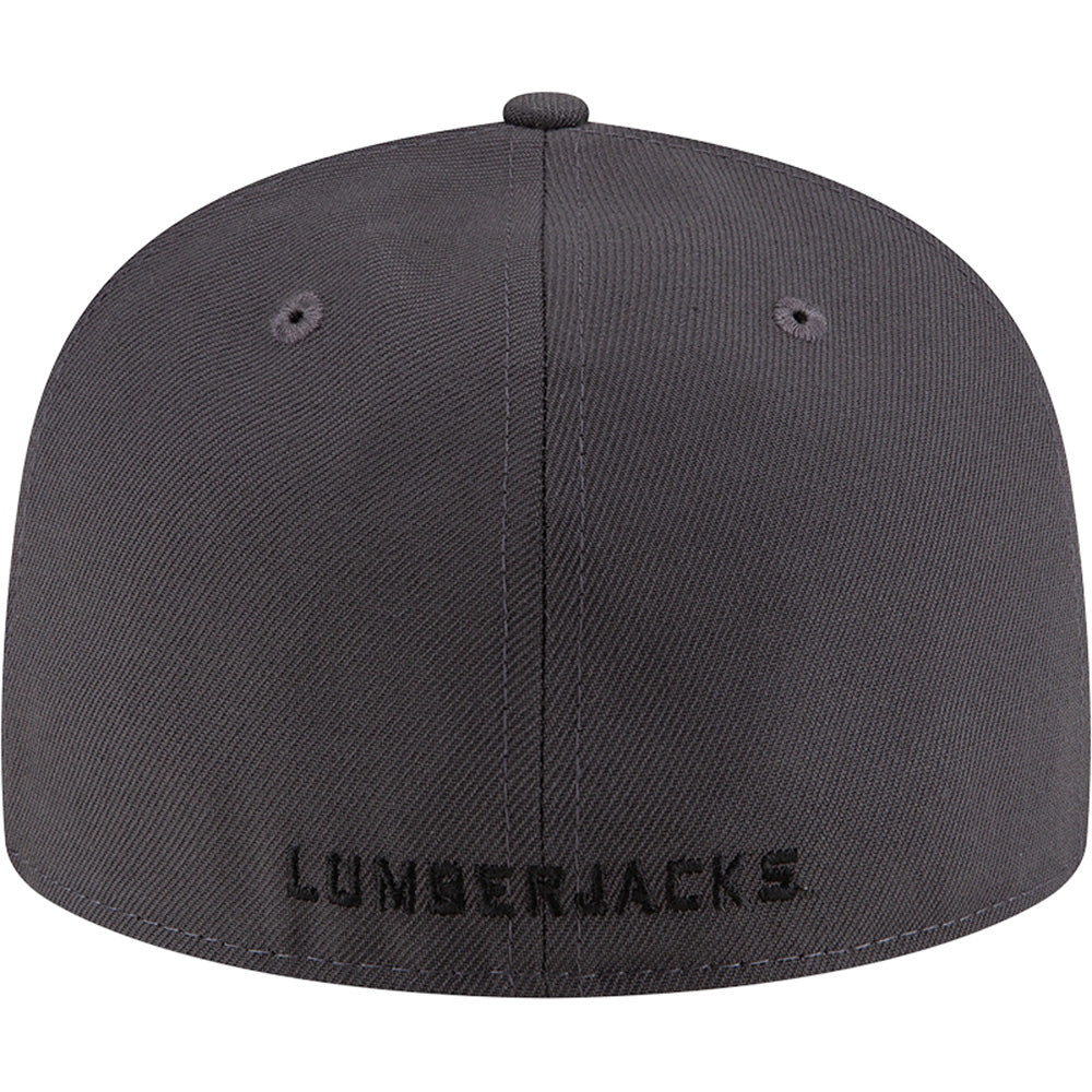 NCAA Northern Arizona Lumberjacks New Era Graphite Black 59FIFTY Fitted