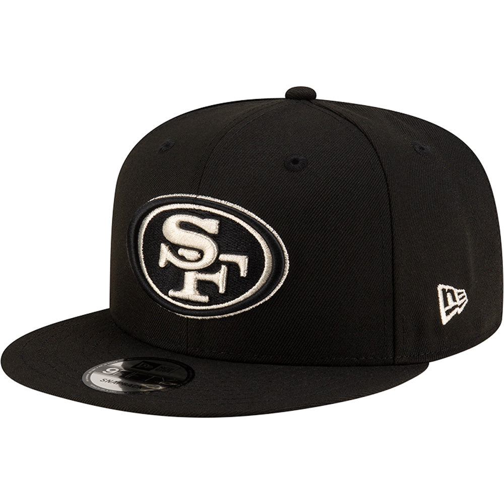 NFL San Francisco 49ers New Era Silver Logo 9FIFTY Snapback Hat