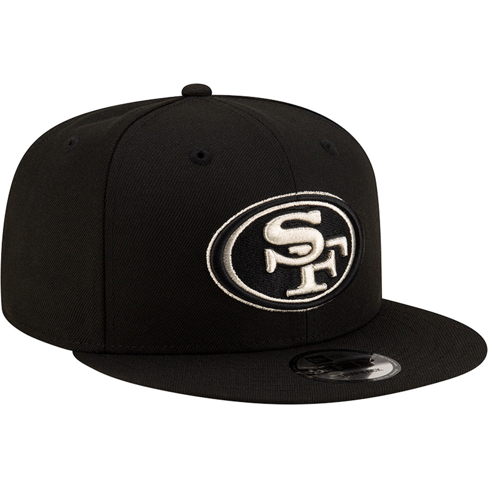 NFL San Francisco 49ers New Era Silver Logo 9FIFTY Snapback Hat