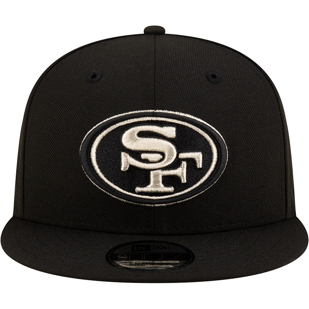 NFL San Francisco 49ers New Era Silver Logo 9FIFTY Snapback Hat