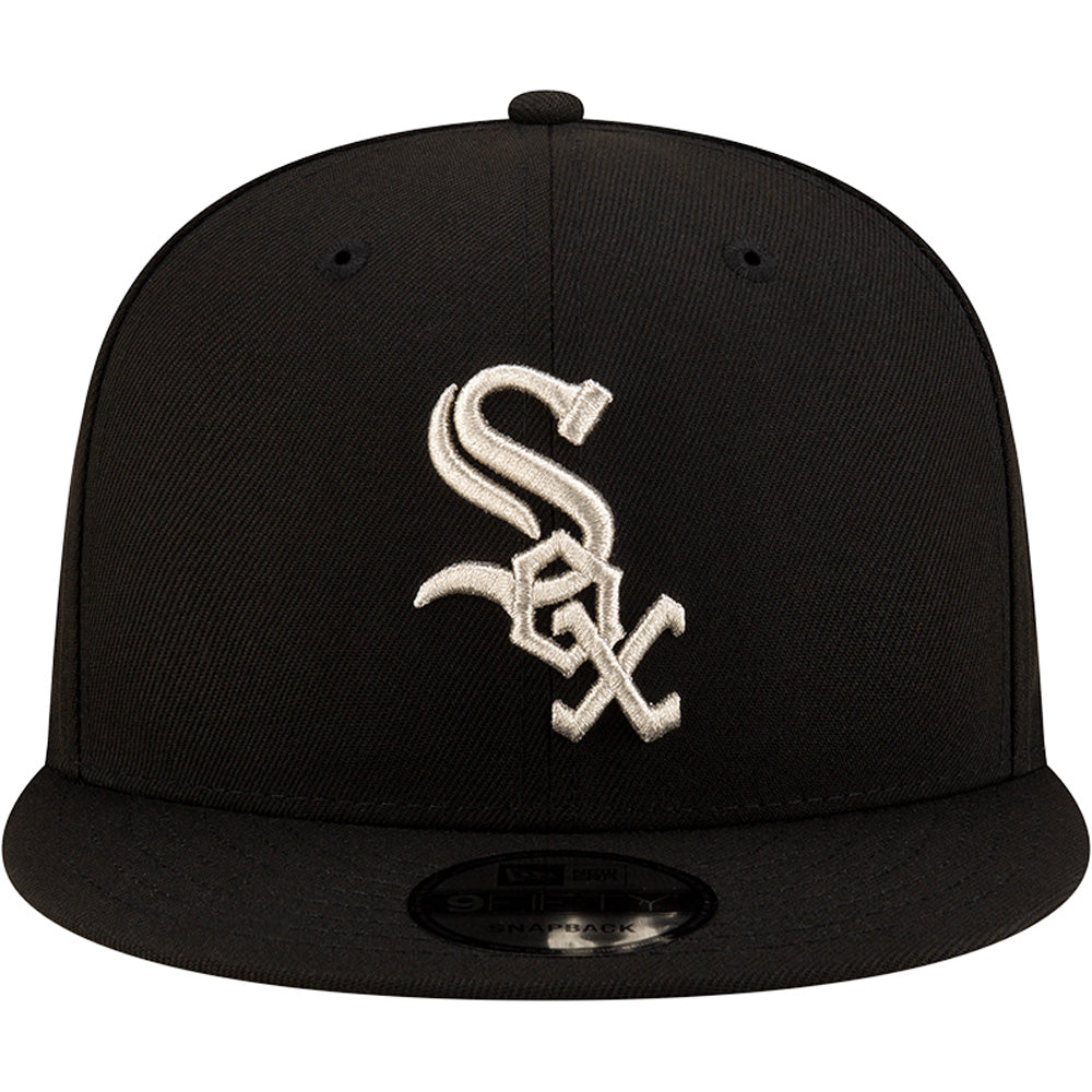 MLB Chicago White Sox New Era Silver Logo 9FIFTY Snapback Hat