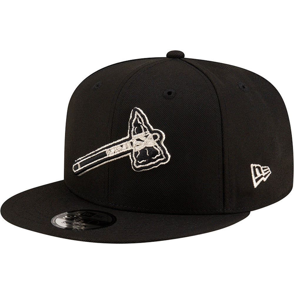 MLB Atlanta Braves New Era Silver Logo 9FIFTY Snapback Hat