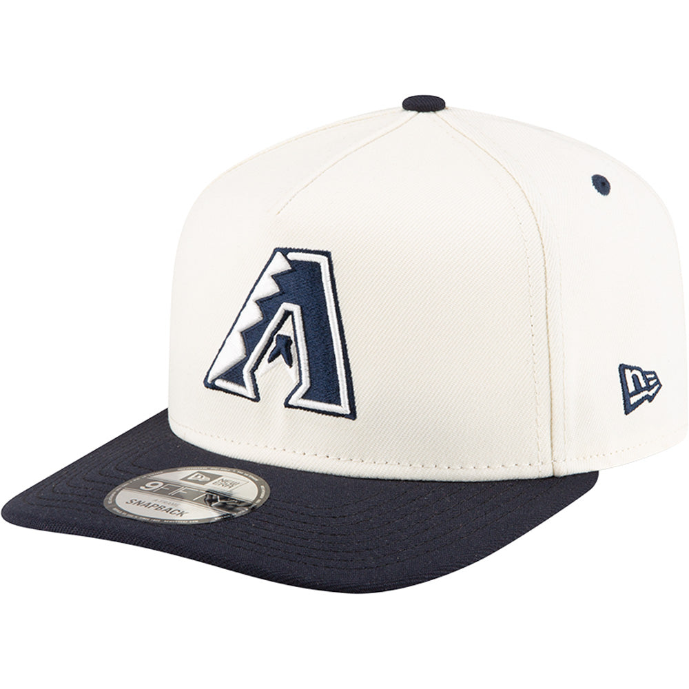 MLB Arizona Diamondbacks New Era Chrome/Navy A-Frame 9FIFTY Snapback