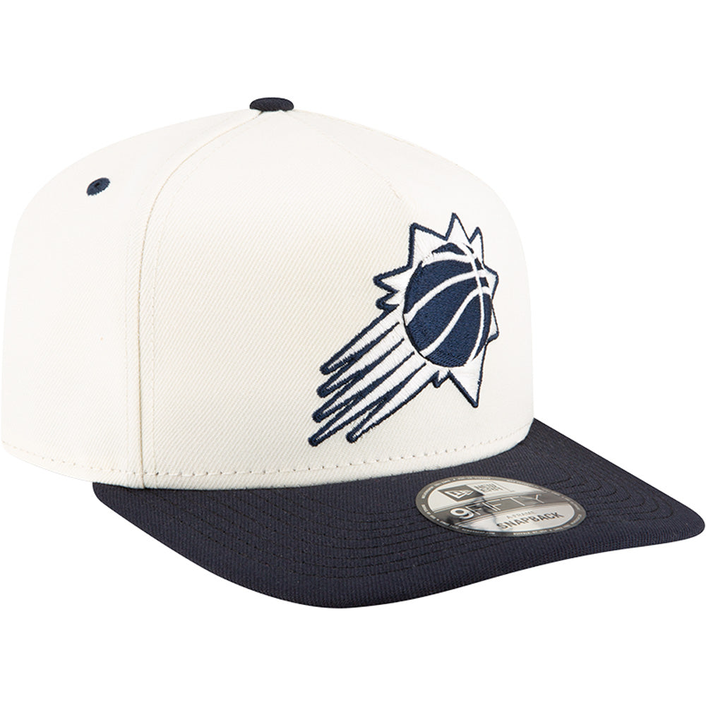 NBA Phoenix Suns New Era Chrome/Navy A-Frame 9FIFTY Snapback