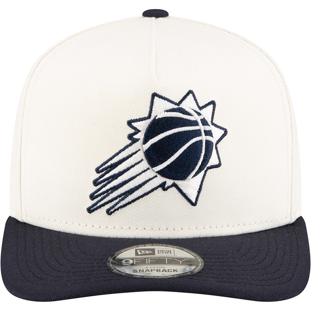 NBA Phoenix Suns New Era Chrome/Navy A-Frame 9FIFTY Snapback