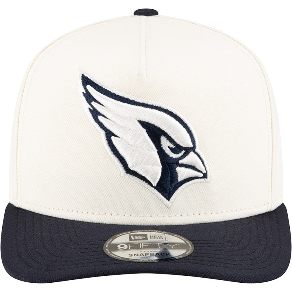 NFL Arizona Cardinals New Era Chrome/Navy A-Frame 9FIFTY Snapback