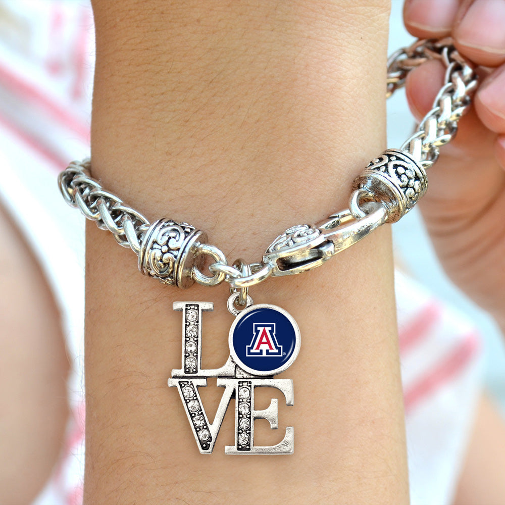 NCAA Arizona Wildcats Gentry USA LOVE Bracelet