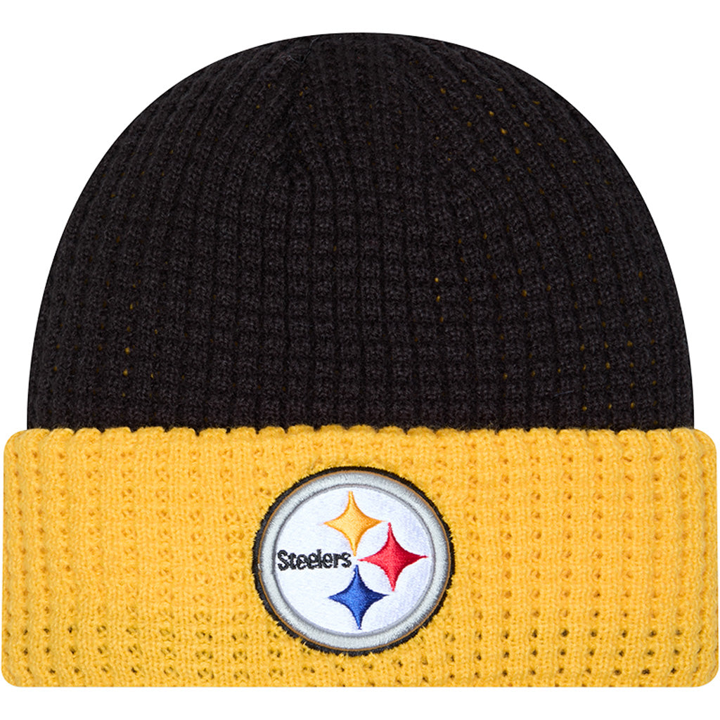 NFL Pittsburgh Steelers New Era Waffled Knit Hat