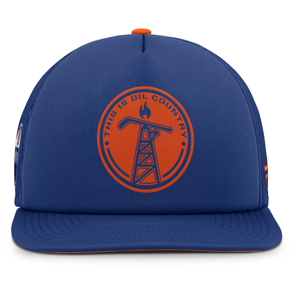 NHL Edmonton Oilers Fanatics Hometown Foam Snapack Hat