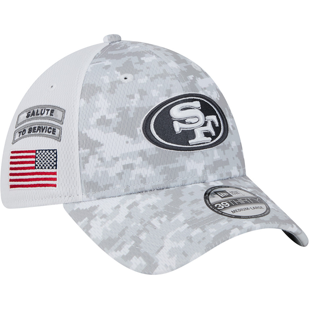 NFL San Francisco 49ers New Era 2024 Salute to Service 39THIRTY Flex Fit Hat