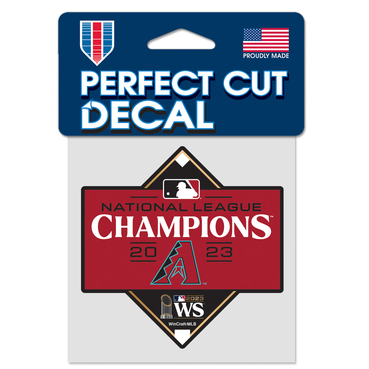 MLB Arizona Diamondbacks WinCraft 2023 World Series 4&quot;x4&quot; Decal