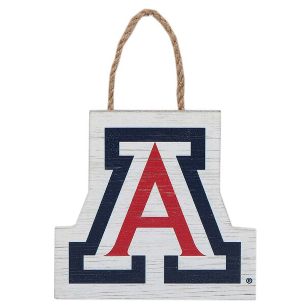 NCAA Arizona Wildcats Open Road Brands Mini Hanging Wood Logo