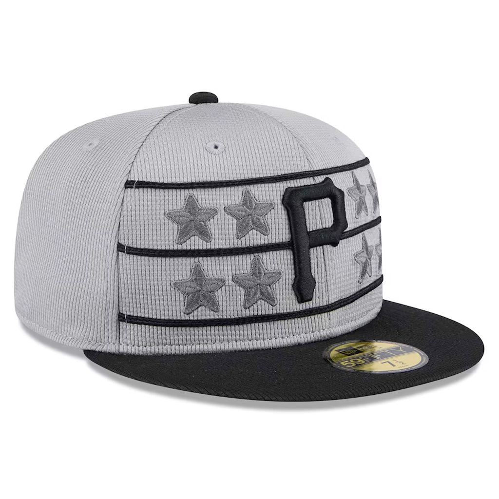 MLB Pittsburgh Pirates New Era 2025 Graphite Batting Practice 59FIFTY Fitted Hat - Graphite