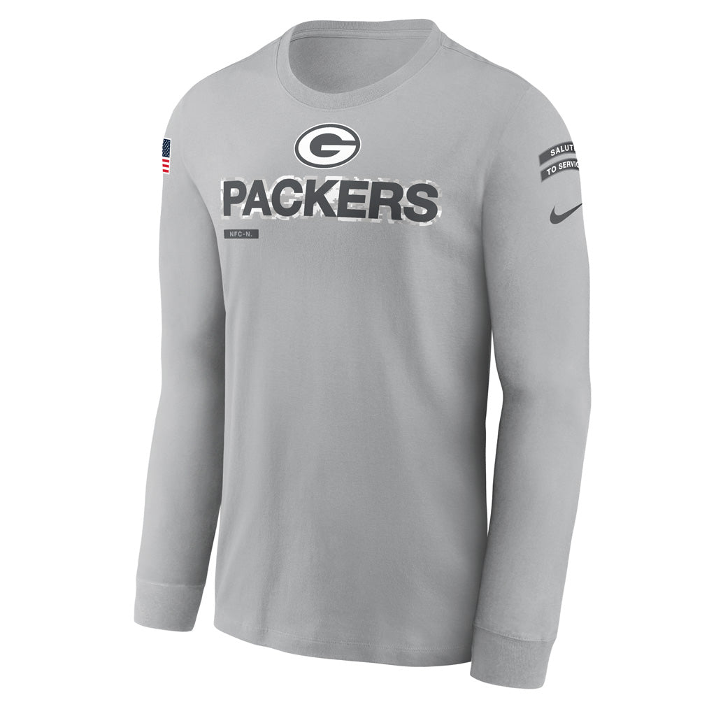 NFL Green Bay Packers Nike 2024 Salute to Service Long Sleeve Tee