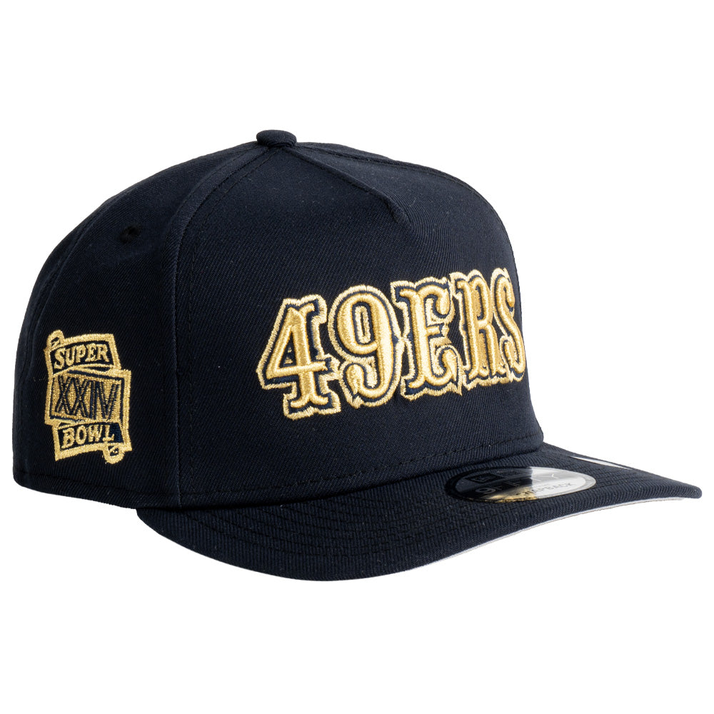 NFL San Francisco New Era Navy &amp; Gold A-Frame 9FIFTY Snapback Hat