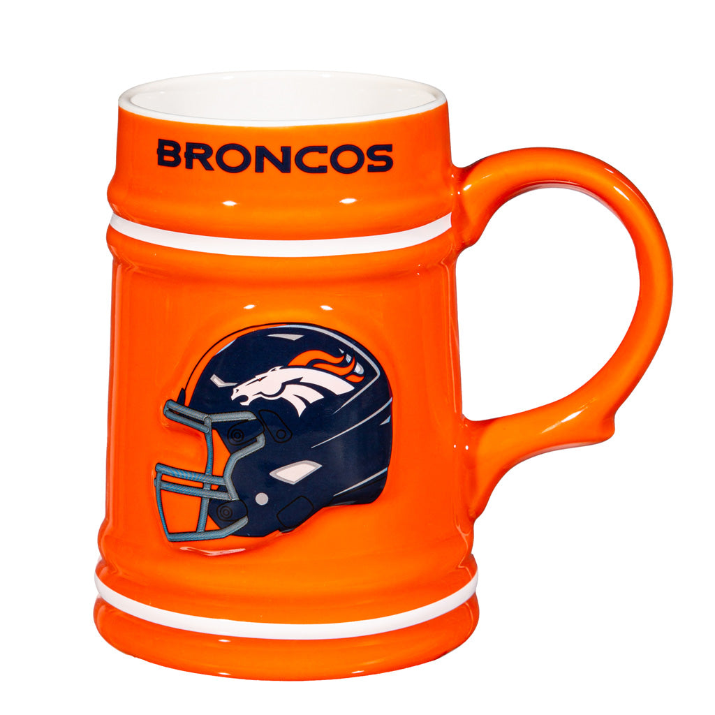 NFL Denver Broncos Evergreen 24oz Ceramic Stein Cup