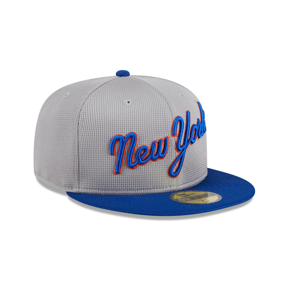 MLB New York Mets New Era 2025 Batting Practice 59FIFTY Fitted Hat - Gray