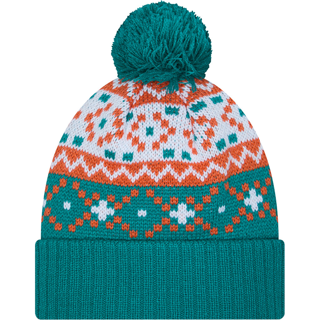 NFL Miami Dolphins New Era Nostalgia Knit Hat