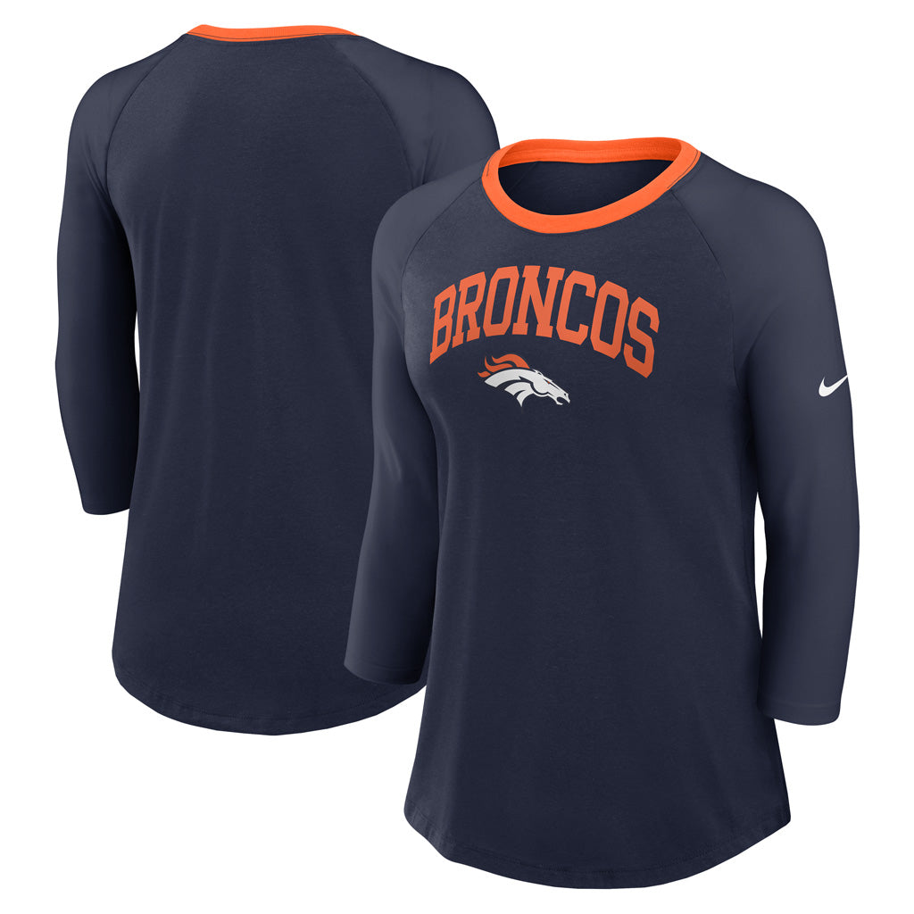 NFL Denver Broncos Women&#39;s Nike Fashion 3/4 Sleeve Tee