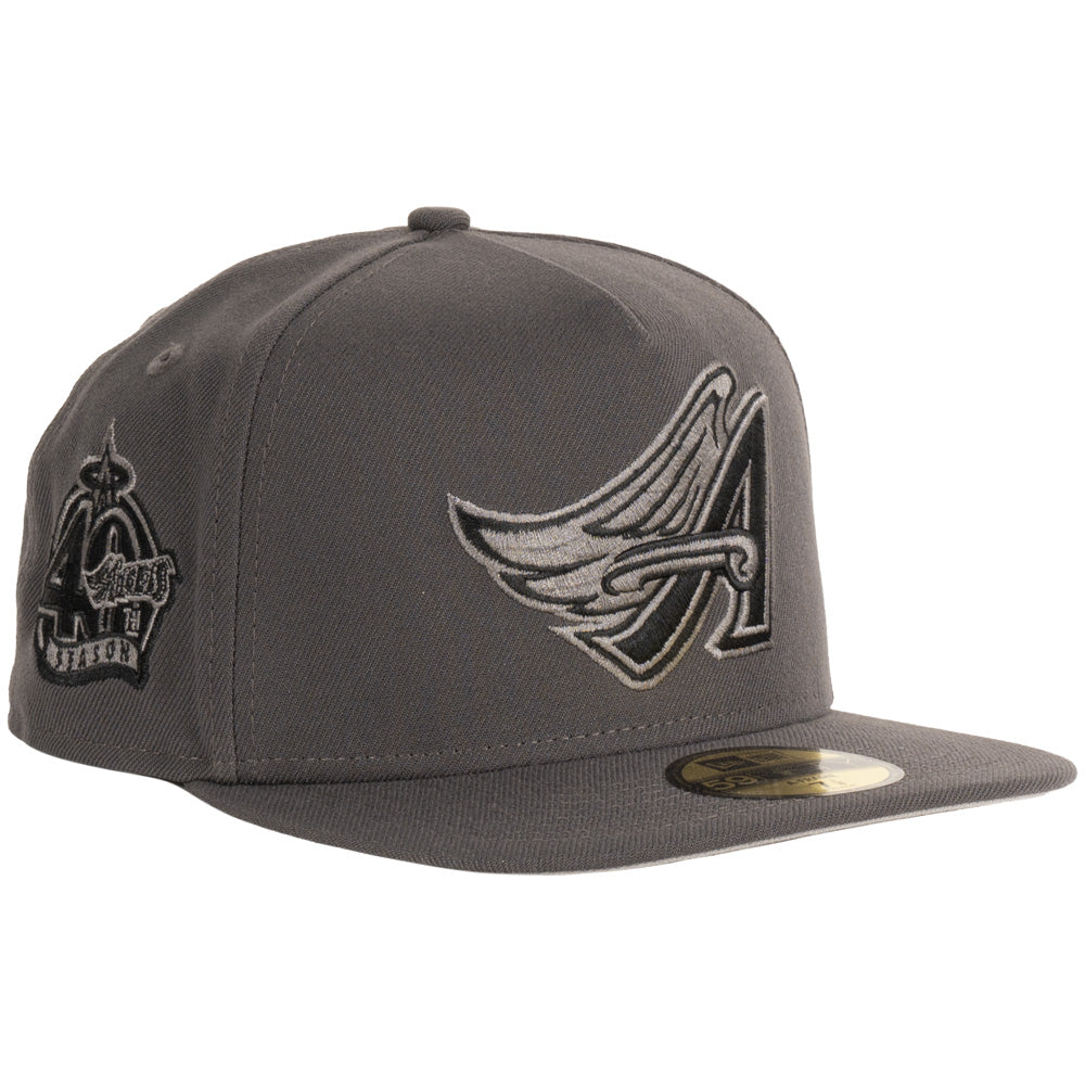 MLB Los Angeles Angels New Era Carbon A-Frame 59FIFTY Fitted