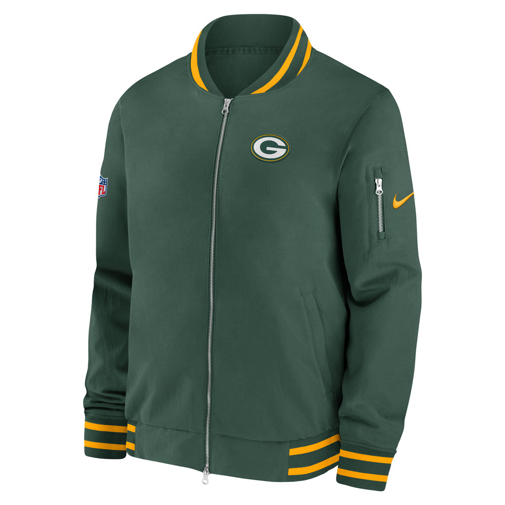 NFL Green Bay Packers Nike Coach Bomber Jacket