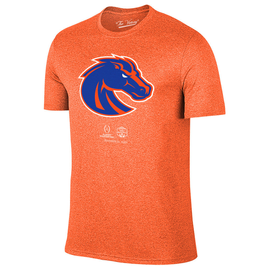 NCAA Boise State Broncos Retro Brand 2024 Fiesta Bowl Logo T-Shirt - Orange