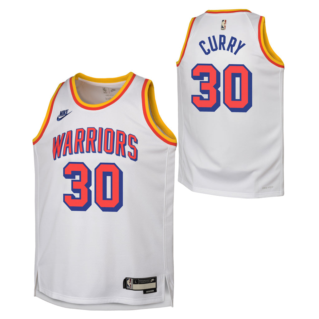 NBA Golden State Warriors Steph Curry Youth Nike 2024/25 Hardwood Classic Swingman Jersey