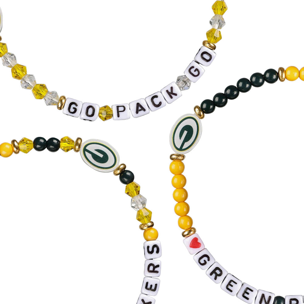 NFL Green Bay Packers FOCO 3-Pack Friendship Bracelet