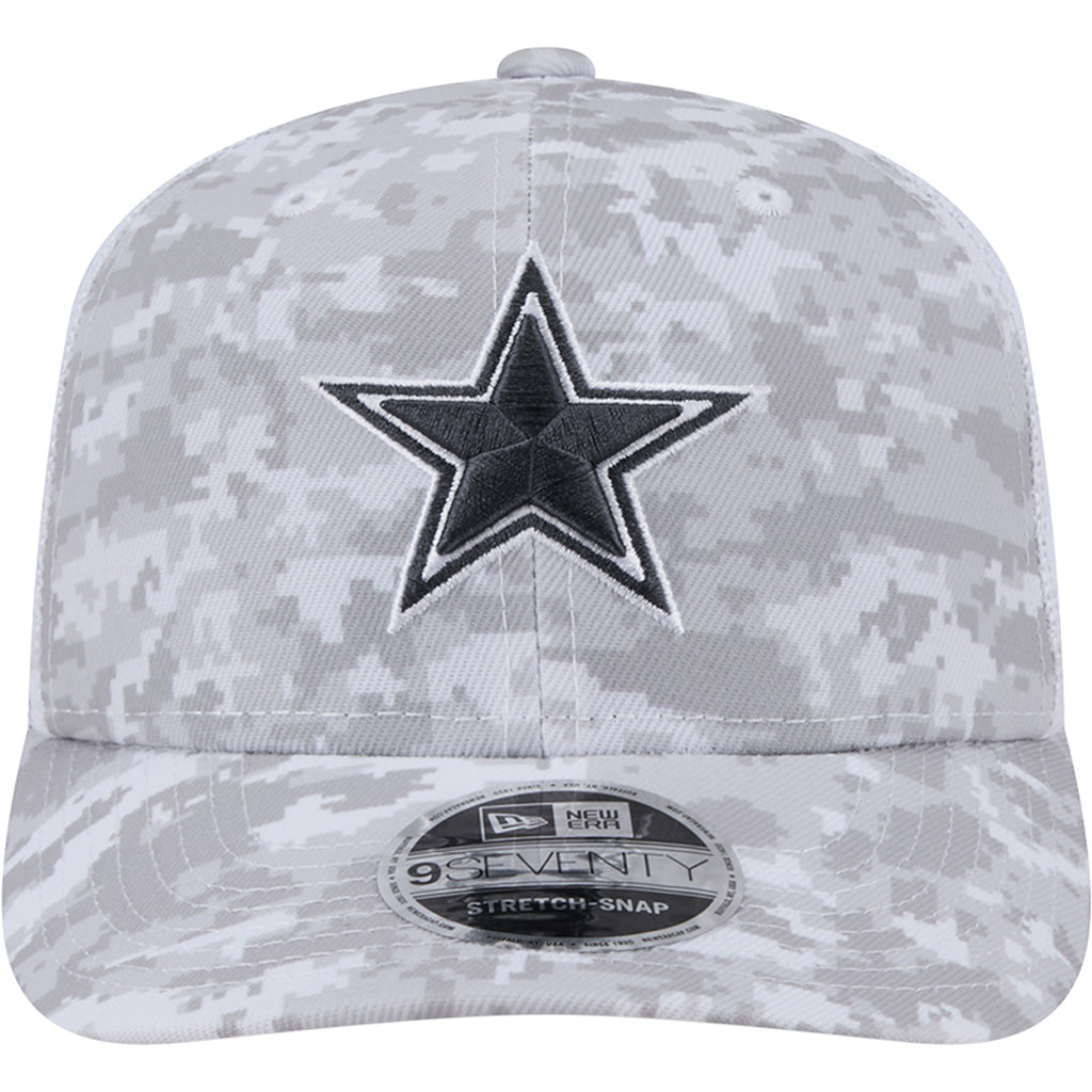 NFL Dallas Cowboys New Era 2024 Salute to Service 9SEVENTY Stretch-Snapback Hat