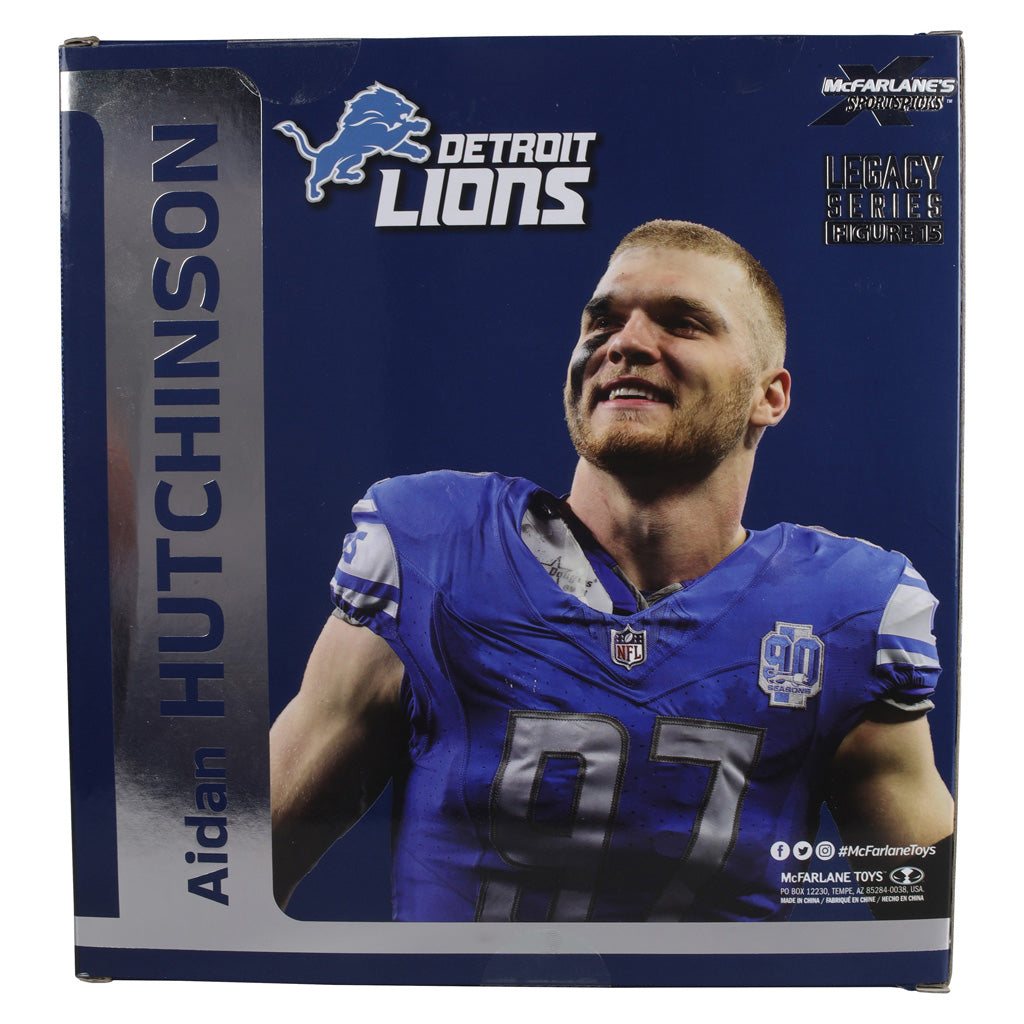 NFL Detroit Lions Aiden Hutchinson McFarlane 7&quot; Platinum Collectible Figure