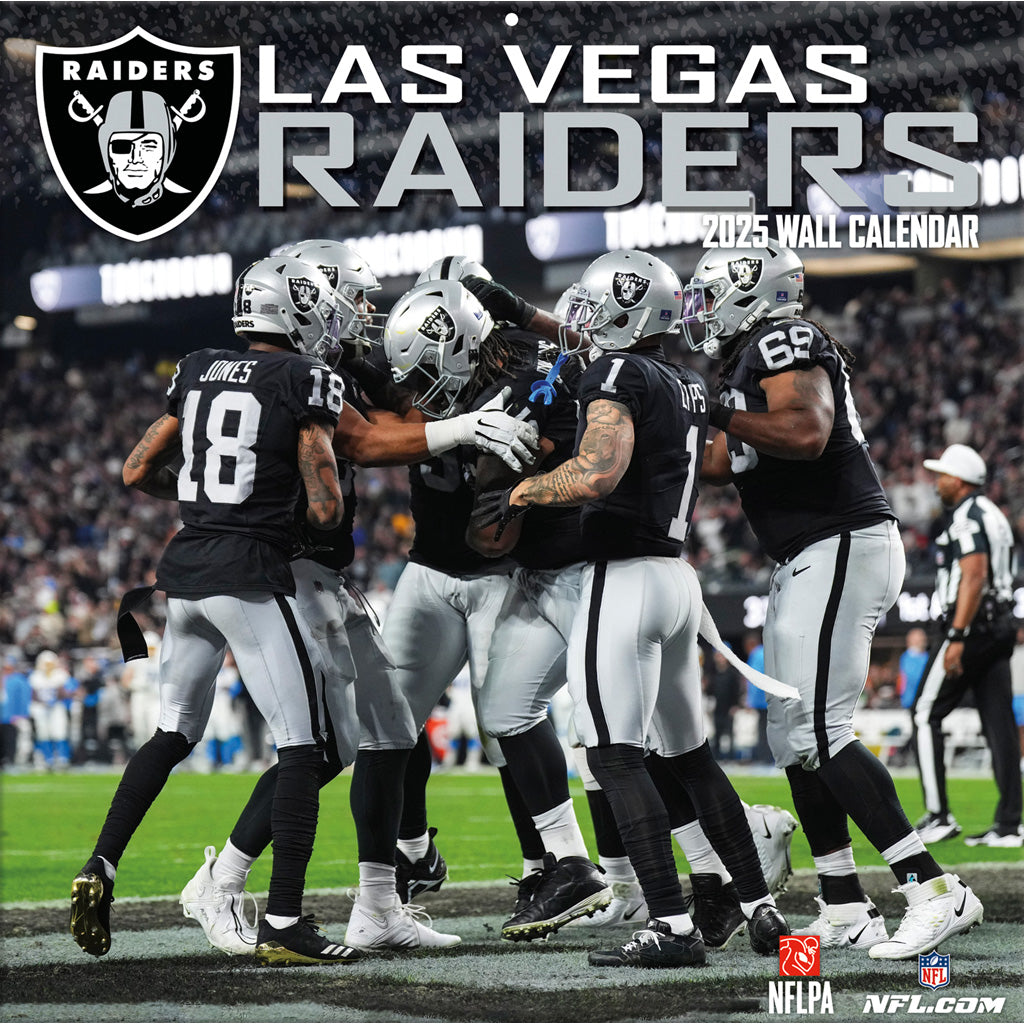 NFL Las Vegas Raiders 2024-2025 12&quot; x 12&quot; Team Wall Calendar