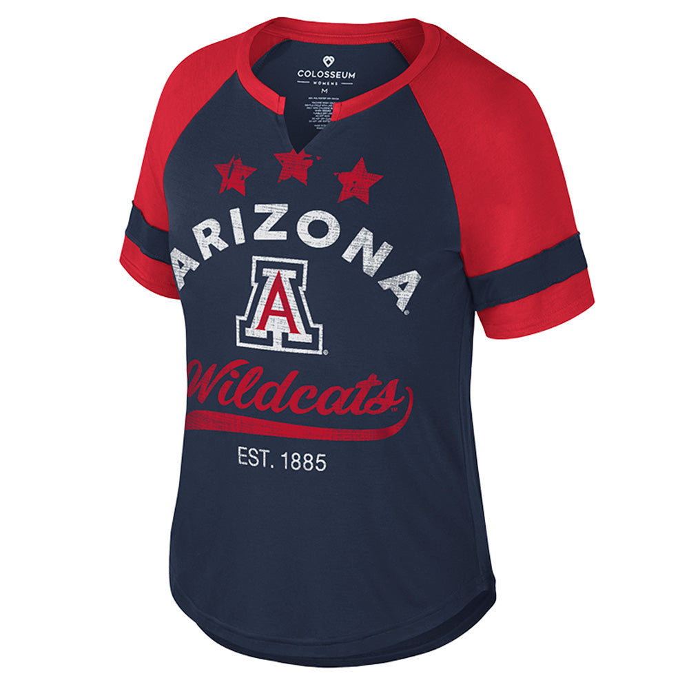 NCAA Arizona Wildcats Women&#39;s Colosseum Crown of Fire Tee