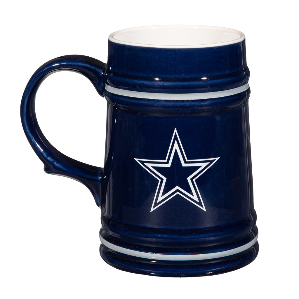 NFL Dallas Cowboys Evergreen 24oz Ceramic Stein Cup