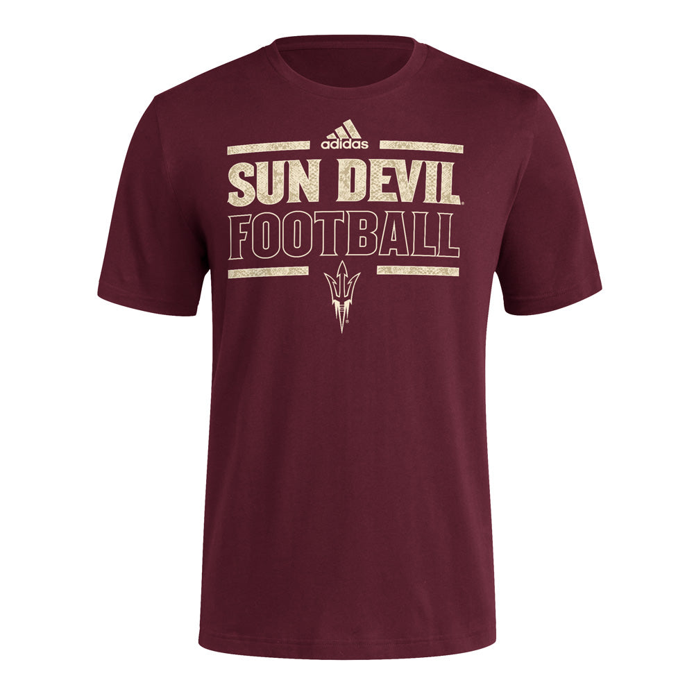 NCAA Arizona State Sun Devils adidas Wordmark Snakeskin Fresh Tee