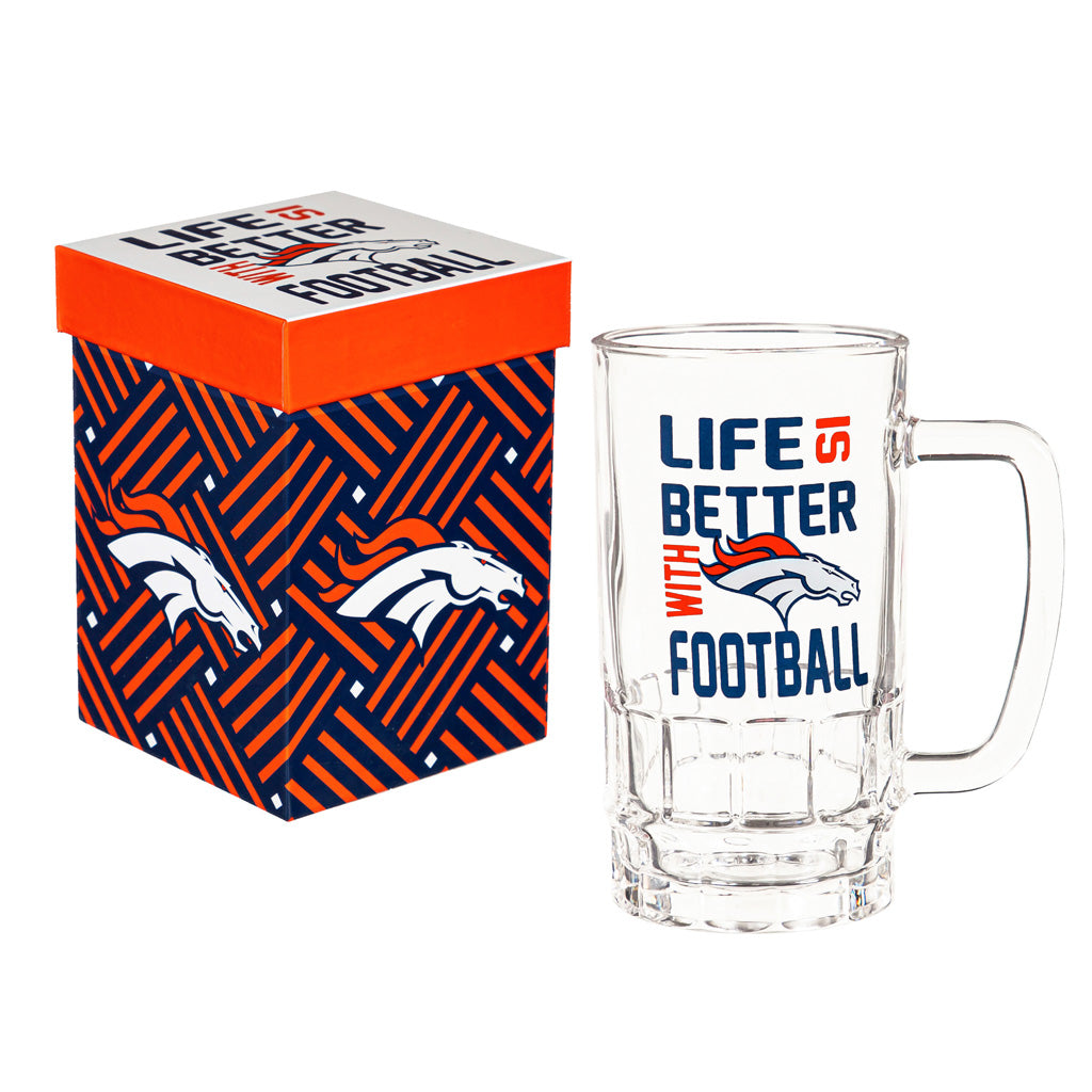 NFL Denver Broncos Evergreen 18oz Boxed Tankard