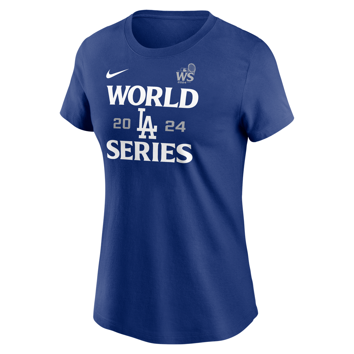 MLB Los Angeles Dodgers Women&#39;s Nike 2024 World Series Participant Essential T-Shirt