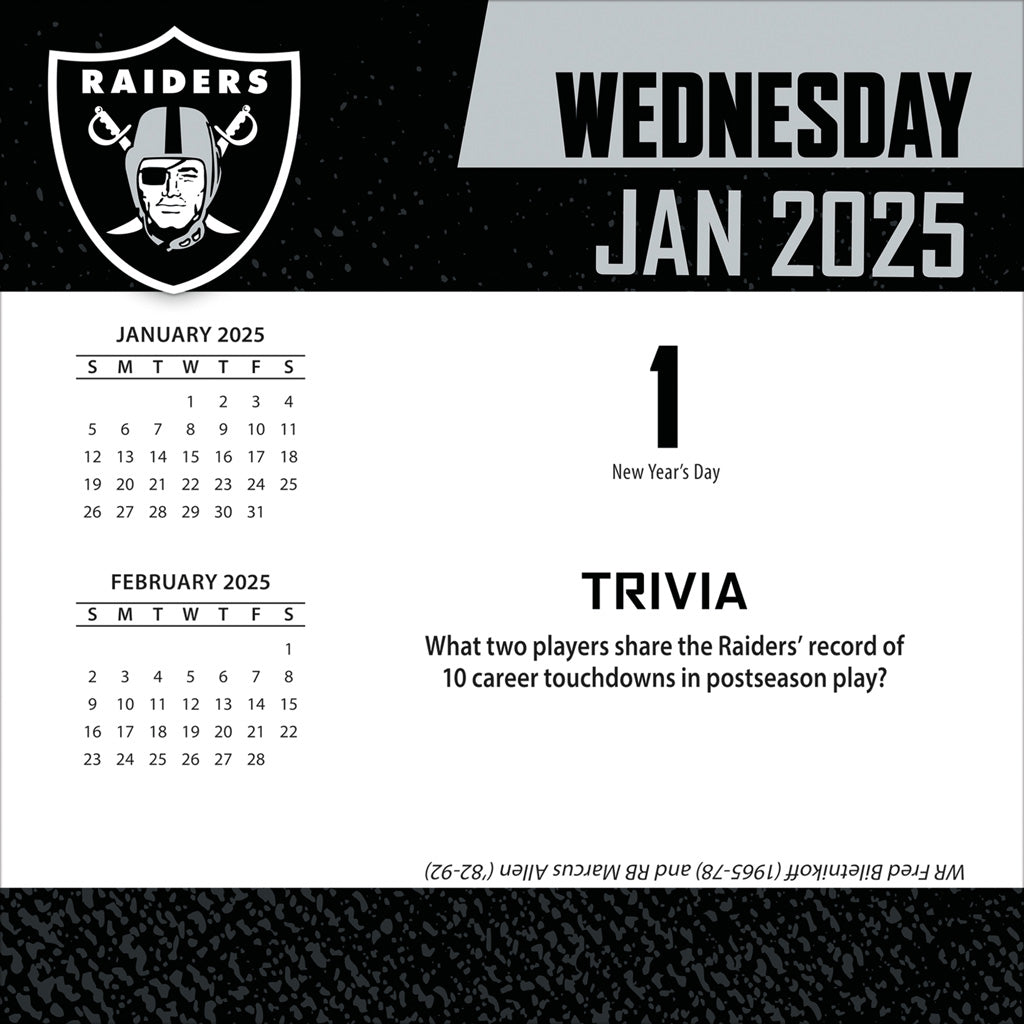 NFL Las Vegas Raiders 2024-2025 Boxed Calendar