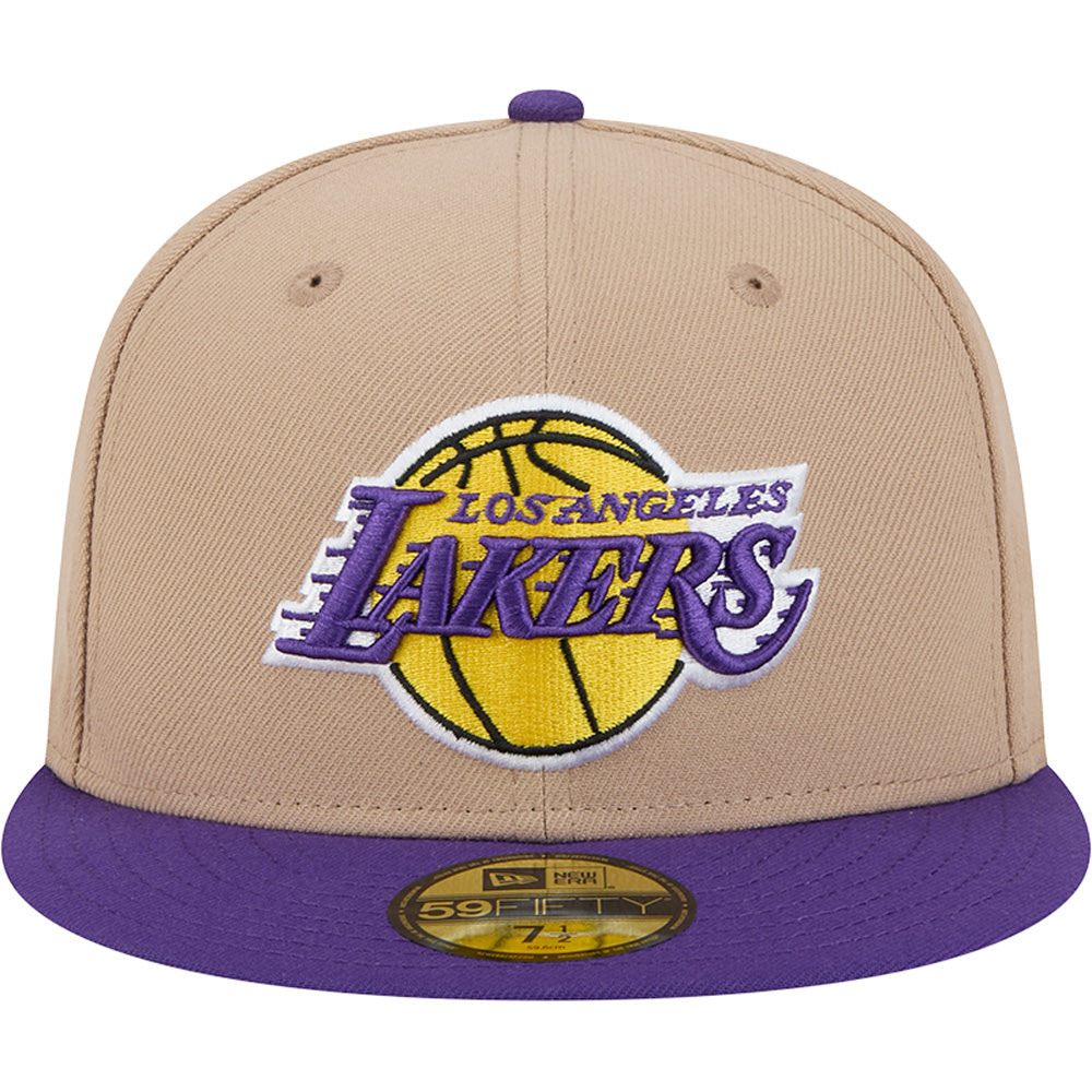 NBA Los Angeles Lakers New Era Camel 59FIFTY Fitted