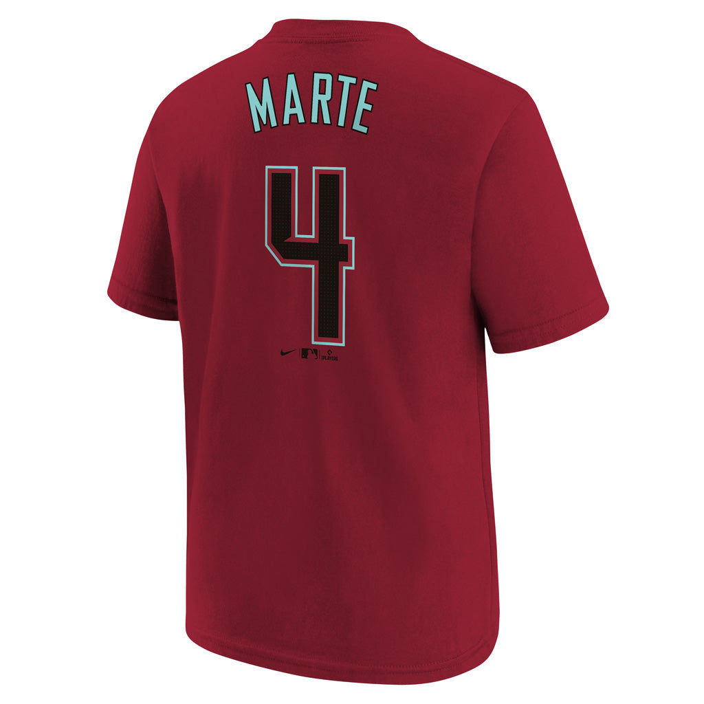 MLB Arizona Diamondbacks Ketel Marte Youth Nike Fuse Alternate Name &amp; Number T-Shirt