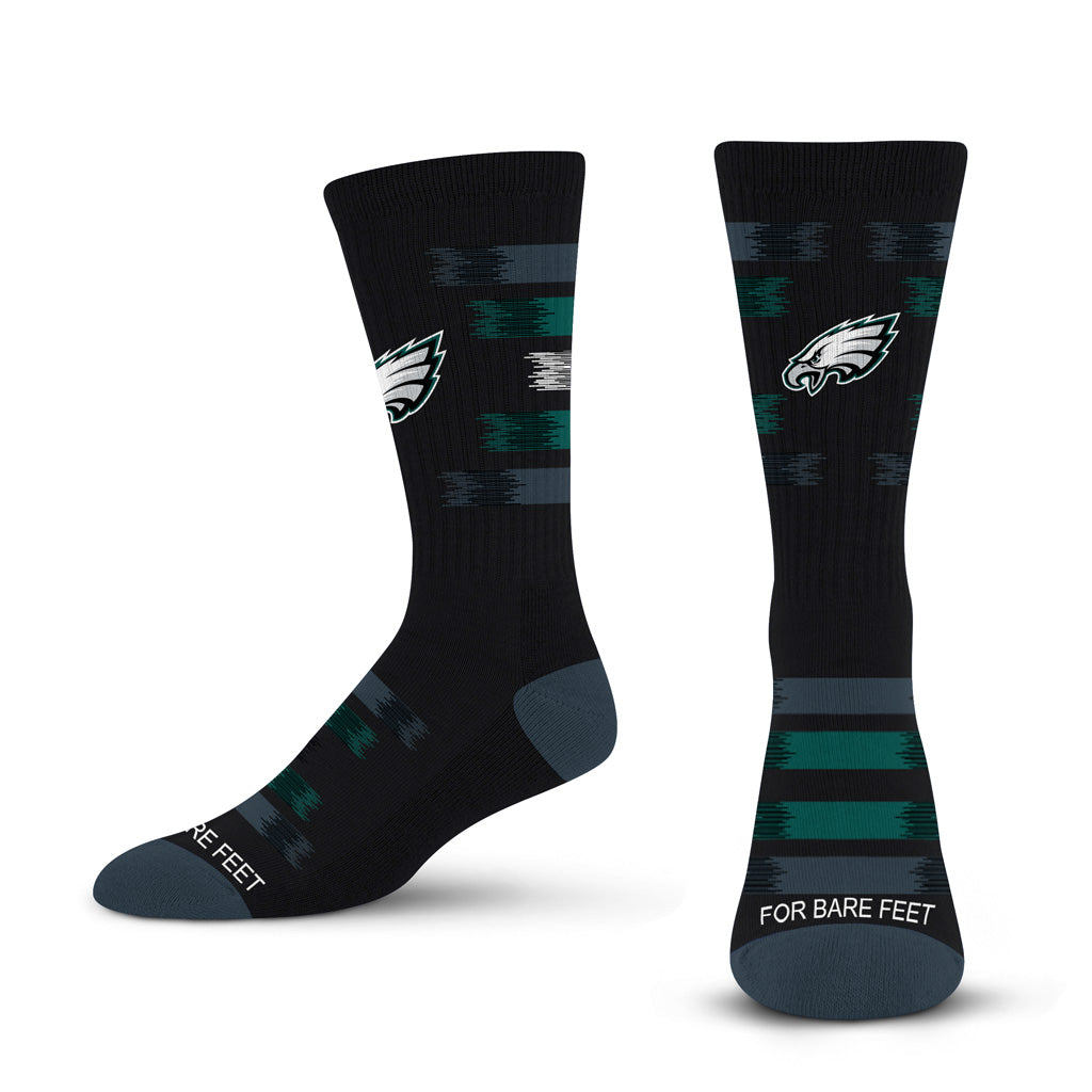 NFL Philadelphia Eagles For Bare Feet Fade to Black Socks